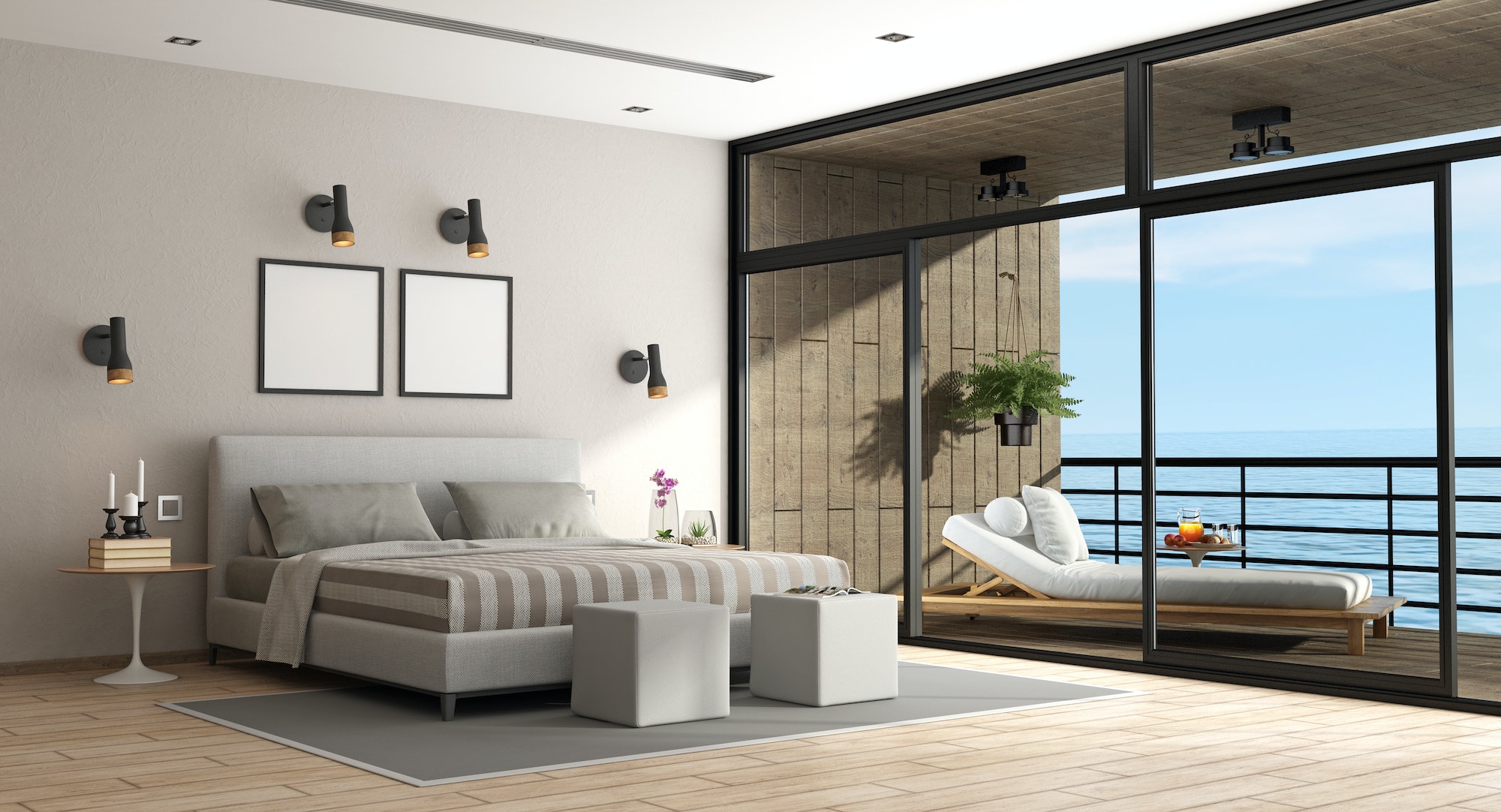 Interior Kamar Tidur Villa Jakarta